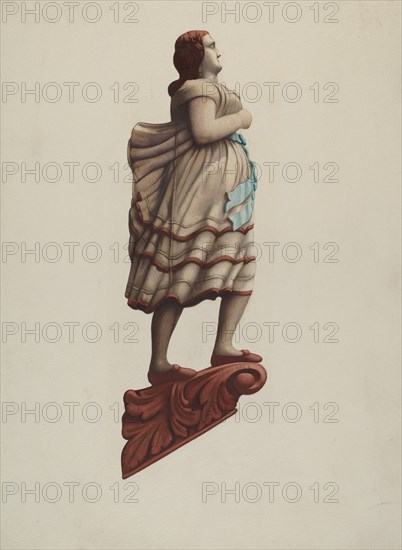 Figurehead, c. 1938. Creator: Frances Cohen.