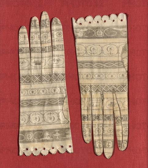 Pair of Gloves, Barcelona, c. 1800. Creator: Unknown.