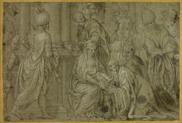 Adoration of the Magi, 1590/98. Creator: Benedetto Caliari.