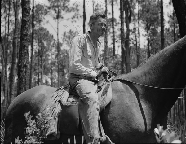 Overseer in the turpentine woods, Georgia, 1937. Creator: Dorothea Lange.