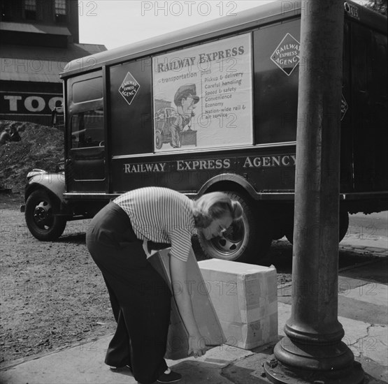 Miss Ida Hicks, Lithanian, twenty-eight years old, employed at..., New Britain, Connecticut, 1943. Creator: Gordon Parks.