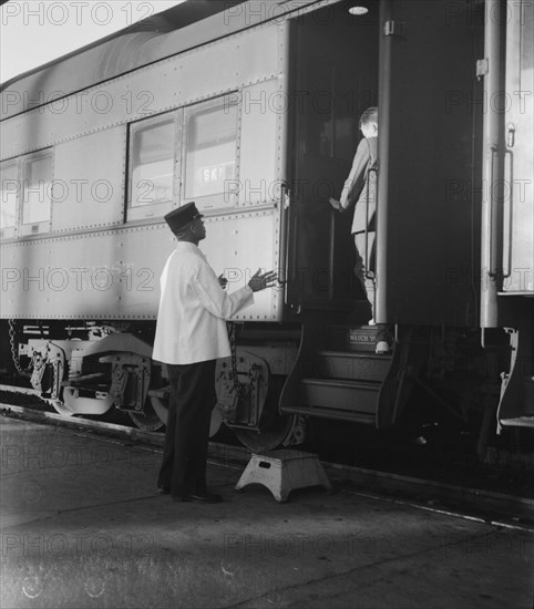 Railroad yards, Kearney, Nebraska, 1939. Creator: Dorothea Lange.