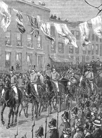 ''Lord Hopetoun's reception at Melbourne, Australia, on his arrival there as Governor...', 1890. Creator: Unknown.