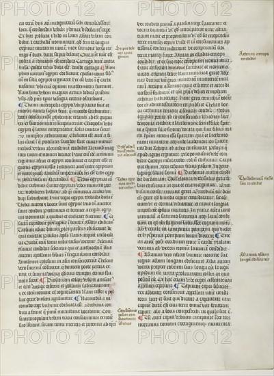 Folio Eight from Burchard of Sion's De locis ac mirabilibus mundi, or an Illuminated Ge..., c. 1460. Creator: Burchard of Mount Sion.