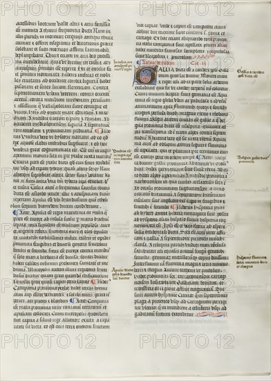 Folio Four from Burchard of Sion's De locis ac mirabilibus mundi, or an Illuminated Geo..., c. 1460. Creator: Burchard of Mount Sion.