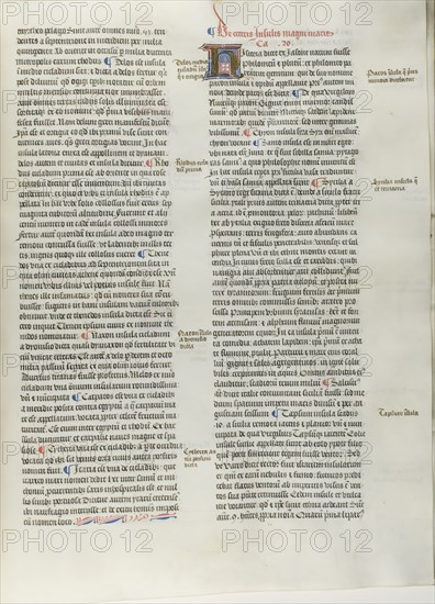 Folio Six from Burchard of Sion's De locis ac mirabilibus mundi, or an Illuminated Geog..., c. 1460. Creator: Burchard of Mount Sion.