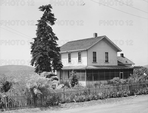 Ranch house of a small Italian farmer. Santa Clara County, California.