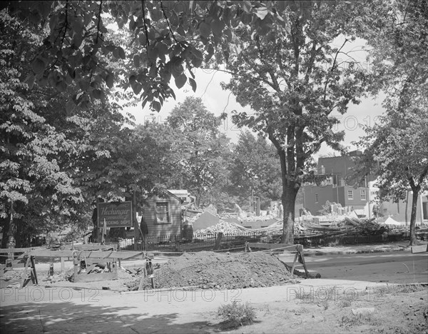 Washington, D.C. Wrecking buildings on Independence Avenue.