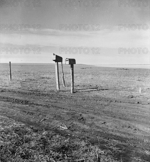 The rolling lands used for grazing near Mills, New Mexico.