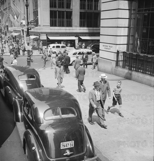 Fifth Avenue at 44th Street looking north. New York City.