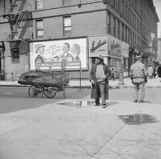 New York, New York. A Harlem street scene.