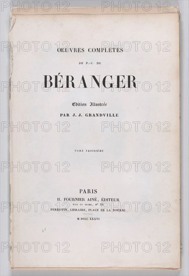 The Complete Works of Béranger, 1836.