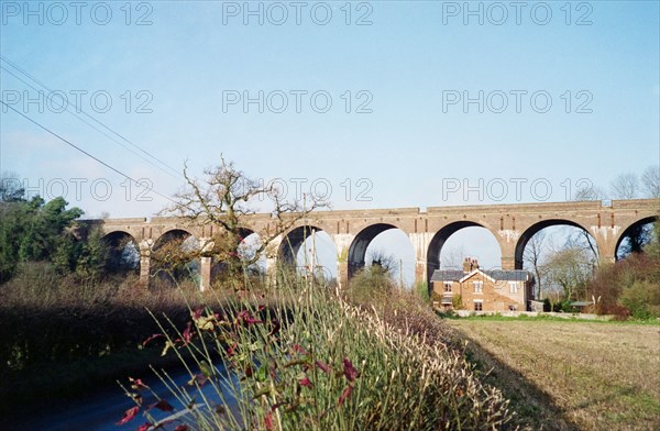 Hurstebourne Viaduct, Hurstbourne Priors, Basingstoke and Deane, Hampshire, 1998. Creator: Martin Robertson.