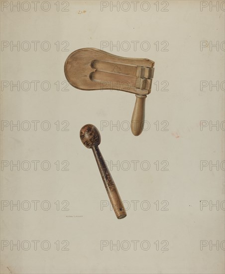 Policeman's Rattle, c. 1939. Creator: Alfred Koehn.