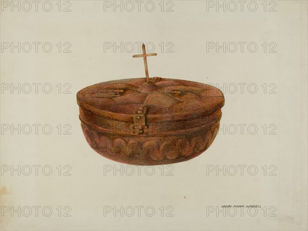 Baptismal Font, 1937. Creator: Harry Mann Waddell.