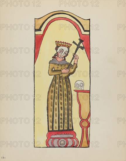 Plate 12: Saint Rita: From Portfolio "Spanish Colonial Designs of New Mexico", 1935/1942. Creator: Unknown.