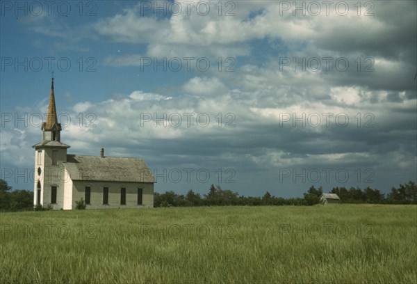 Church near Junction City, Kansas, 1942 or 1943. Creator: John Vachon.