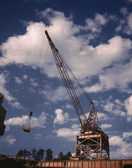 Construction of Douglas Dam, TVA, 1942. Creator: Alfred T Palmer.