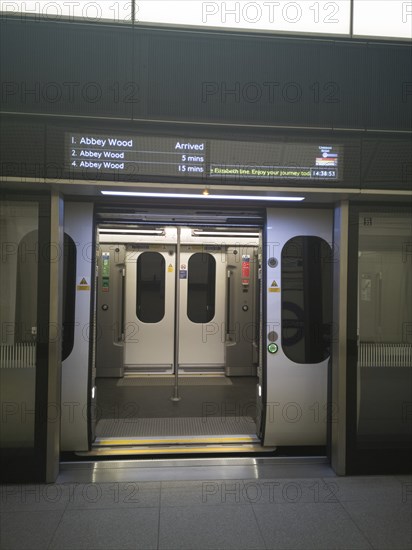 Elizabeth Line, Liverpool St, London, UK, May 2022. Creator: Ethel Davies.