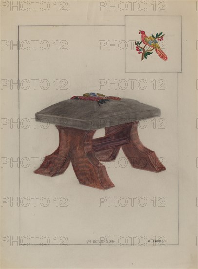 Foot Stool, c. 1936.