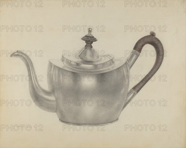 Silver Teapot, c. 1938.