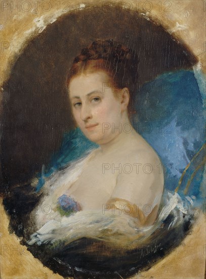 Portrait of Adelaide Ristori, c1857.