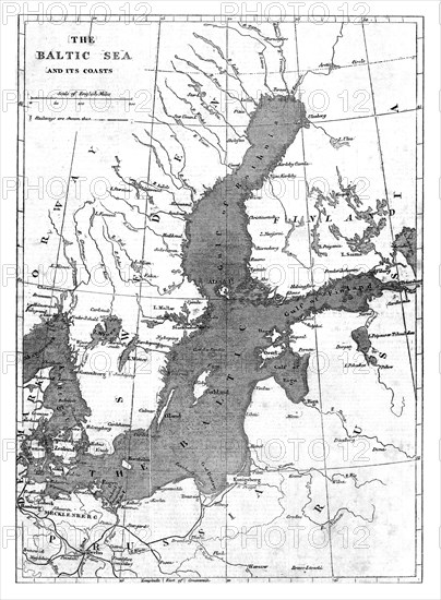 'The Baltic Sea and its Coasts; Map', 1854. Creator: Unknown.