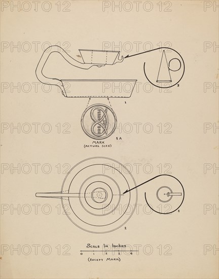 Candlestick with Snuffer, 1935/1942.