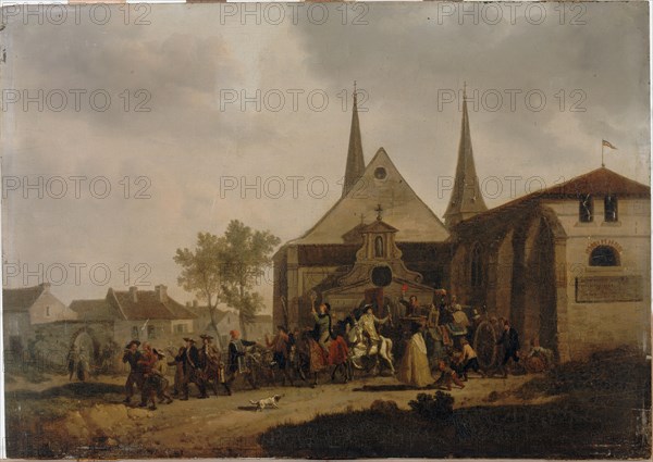 Pillage d'une église pendant la Révolution, c1793.