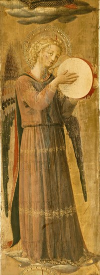 Angel making music (From the Tabernacle of the Linaioli), ca. 1433. Found in the collection of the San Marco, Florence.