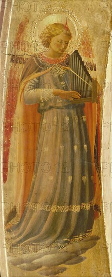 Angel making music (From the Tabernacle of the Linaioli), ca. 1433. Found in the collection of the San Marco, Florence.