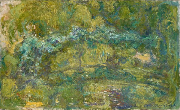 La passerelle sur le bassin aux nymphéas (The Footbridge over the Water-Lily Pond), 1919. Creator: Monet, Claude (1840-1926).
