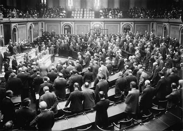 Opening of Last Session of 62nd U.S. Congress, December 2, 1912. Creator: Harris & Ewing.