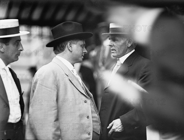 Democratic National Convention - W. Davis of State Department; Sen. Gore of Oklahoma..., 1912. Creator: Harris & Ewing.