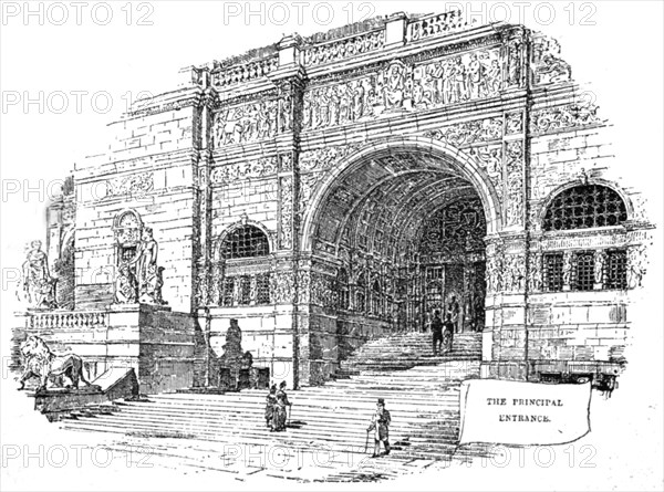 ''The Imperial Institute of the United Kingdom , The Colonies, and India; The Principal Entrance', 1 Creator: Unknown.