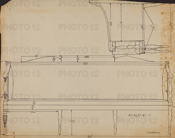 Sofa, c. 1936.