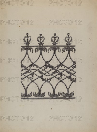 Cast Iron Fence, 1937.