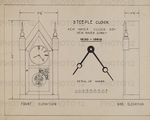 Steeple Clock, 1935/1942.