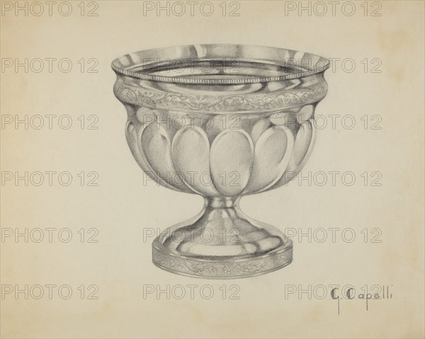 Silver Waste Bowl, c. 1936.