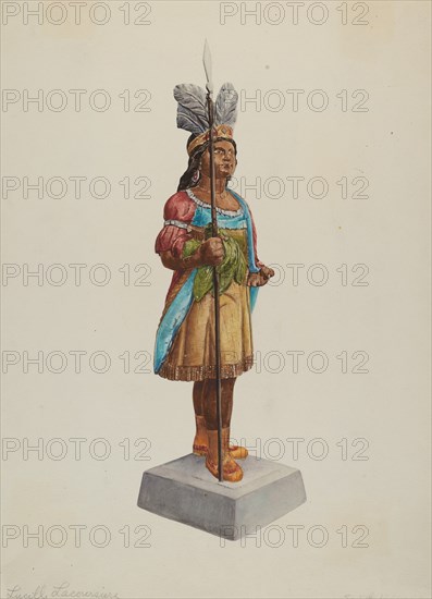 Cigar Store Indian, c. 1938.