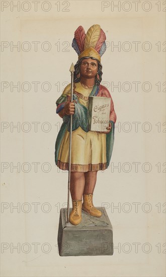 Cigar Store Indian, c. 1938.