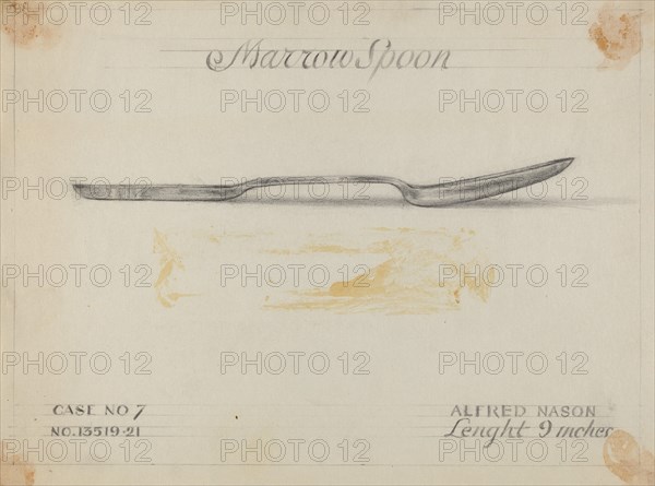 Silver Marrow Spoon, c. 1936.