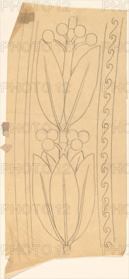 Tracing of a Border Design, 1890/1897.