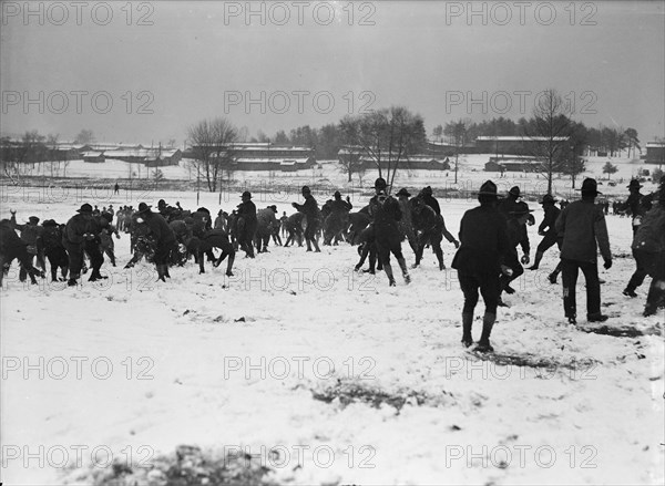 Camp Meade, Maryland - Winter Views, 1917.