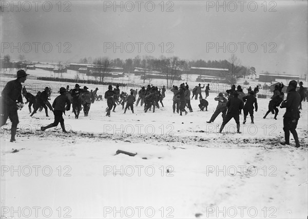 Camp Meade, Maryland - Winter Views, 1917.