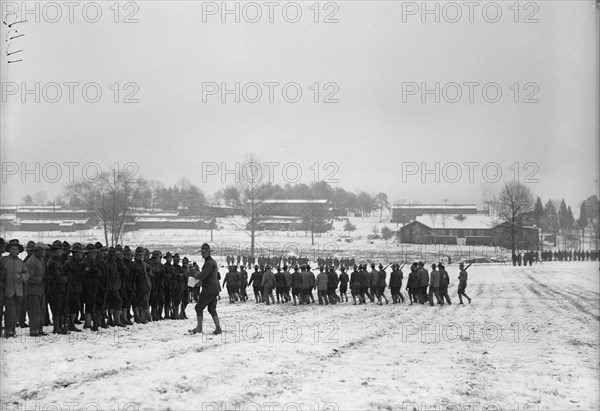 Camp Meade, Maryland - Winter Views, 1917.