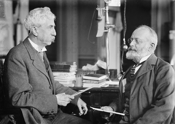 Brigadier General William Herbert Bixby with Col. William T. Rossell, 1914. Creator: Harris & Ewing.