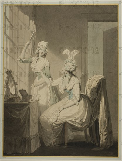 The Lady and the Queen Wasp, 1780/90. Attributed to Francis Wheatley or Richard Corbould.