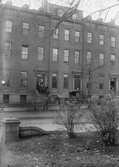 Committee On Public Information - Exterior of Quarters On Jackson Place, Washington DC, 1917.