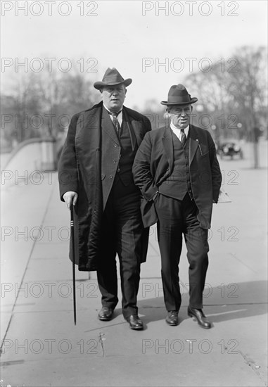 Hughes, William, Rep. from New Jersey, 1903-1912; Senator, 1913-1918. Right, with Ollie James, 1914.